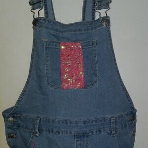 Jordache girl's denim shortalls, size XXL
